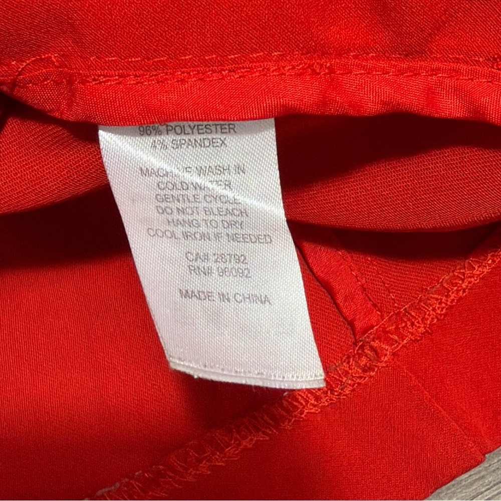 Belle Vere Women's Red Open-Front Jacket - Picture 4 of 5